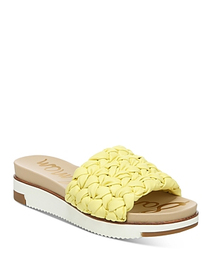 Sam Edelman Women's Ainslie Braided Sandals Women's Shoes In Butter Yellow