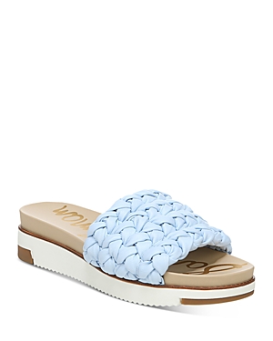 Sam Edelman Women's Ainslie Platform Slide Sandals In Light Blue