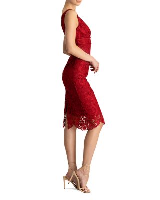 chinese dress ladies Sleeveless Lace Sheath 14 / Merlot