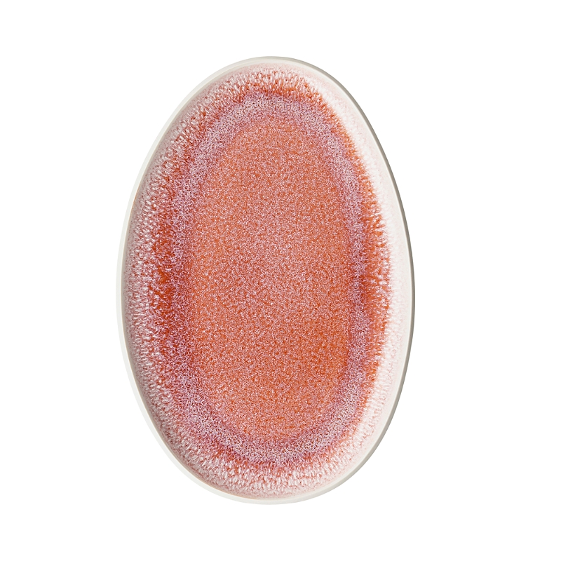 Rosenthal Junto Oval Platter In Rose Quartz