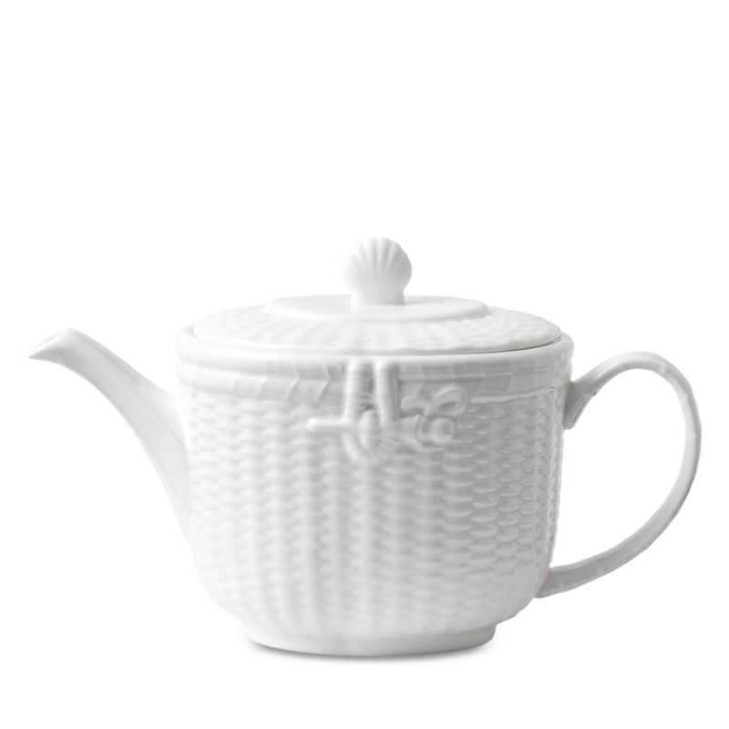 Wedgwood Nantucket Basket Teapot in White