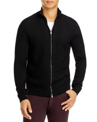 mens black zipper sweater