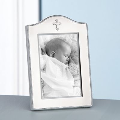 Abbey Cross Silverplated Picture Frame, 4&amp;quot; x 6&amp;quot;