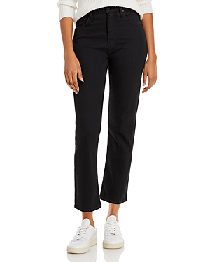 Mother High Rise Rider Ankle Straight Jeans In Not Guilty In Not Guilty
