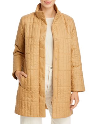 eileen fisher quilted coat