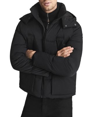 REISS - Ryder Hooded Short Puffer Jacket