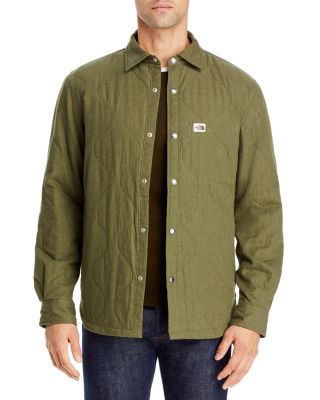 north face quilted shirt