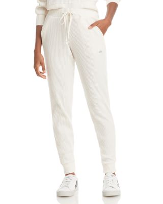Alo Yoga Muse Rib-Knit Sweatpants