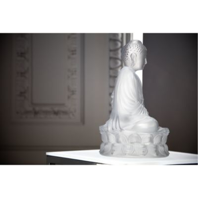 Small Buddha Figure, Clear