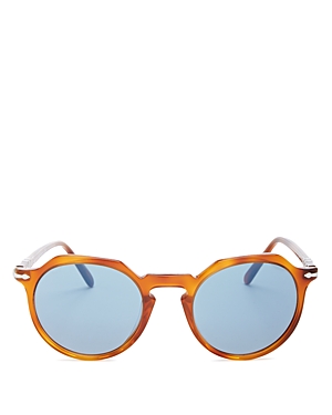 PERSOL MEN'S ROUND SUNGLASSES, 53MM