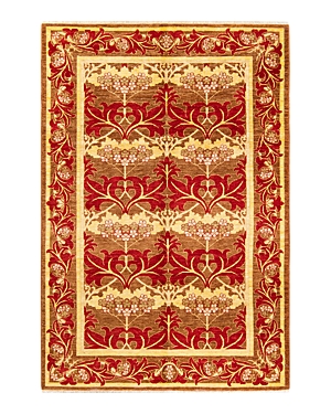 Bloomingdale's Arts & Crafts M1625 Area Rug, 6'1 X 8'10 In Yellow