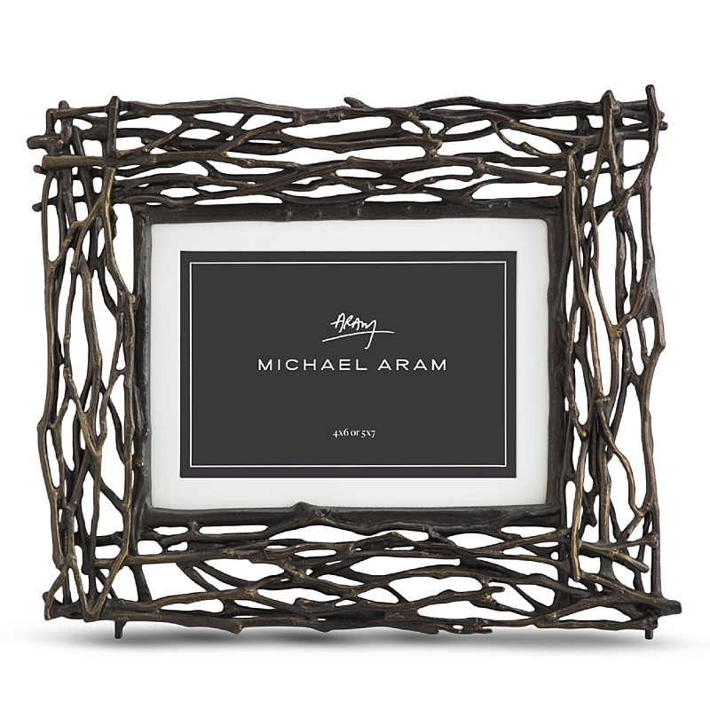 Michael Aram Butterfly Ginkgo Twig Picture Frame In Metal