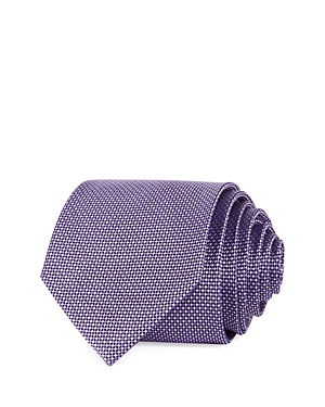 The Men's Store At Bloomingdale's Micro Grid Silk Classic Tie - 100% Exclusive In Purple