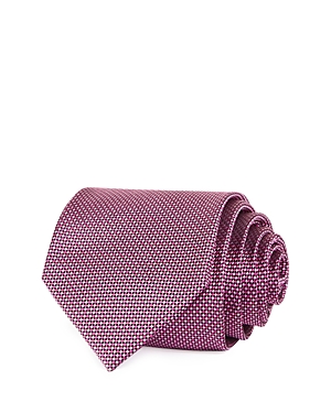 The Men's Store At Bloomingdale's Micro Grid Silk Classic Tie - 100% Exclusive In Fuschia