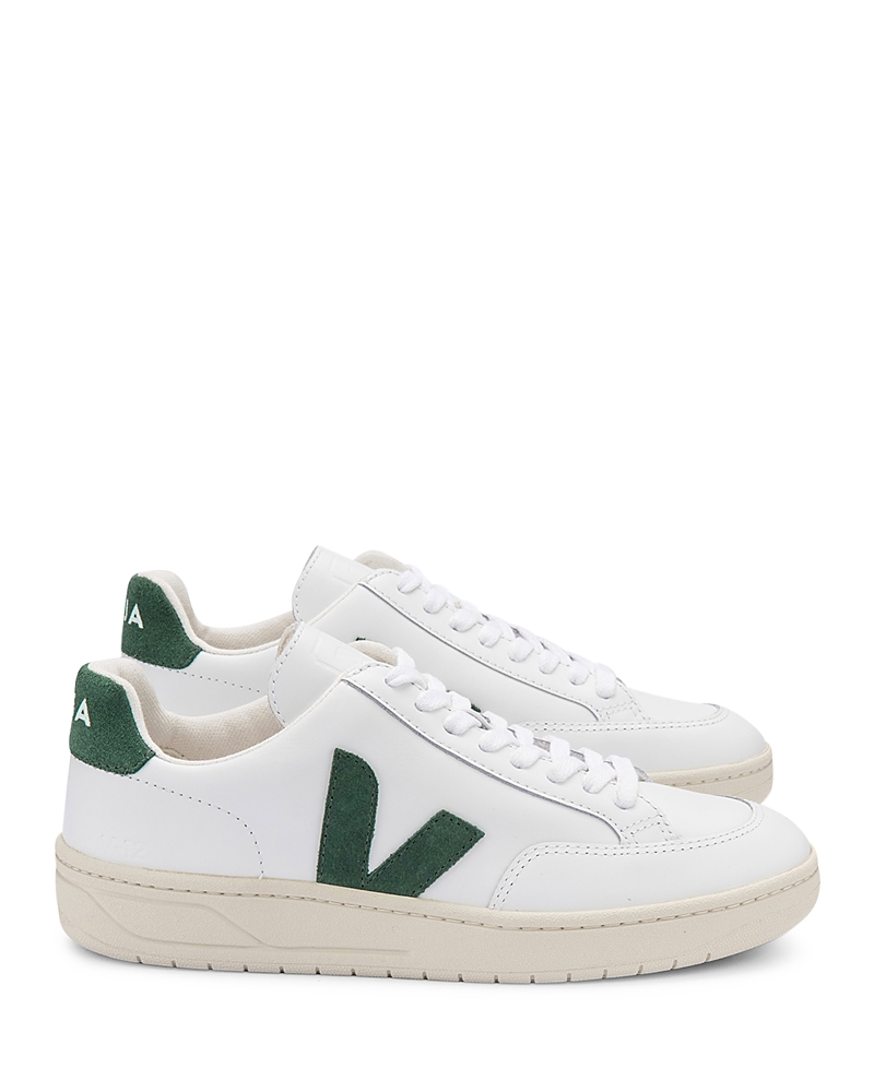 Veja Logo-patch Low-top Sneakers In White/cyprus