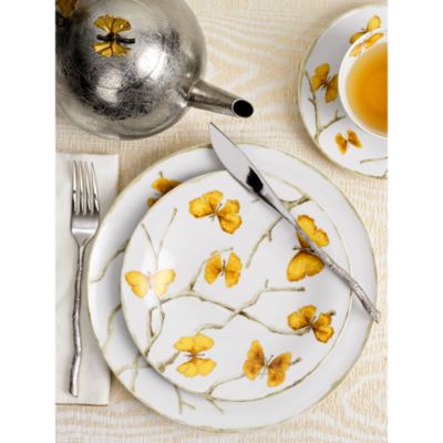 Butterfly Ginkgo Gold Dinnerware