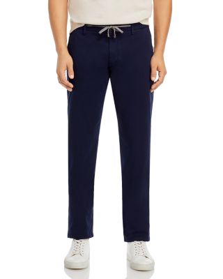 Canali Garment Dyed Convertible Drawstring Pants In Navy | ModeSens