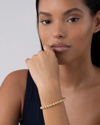 Caviar Gold Collection 18K Gold Beaded Bracelet, 6mm