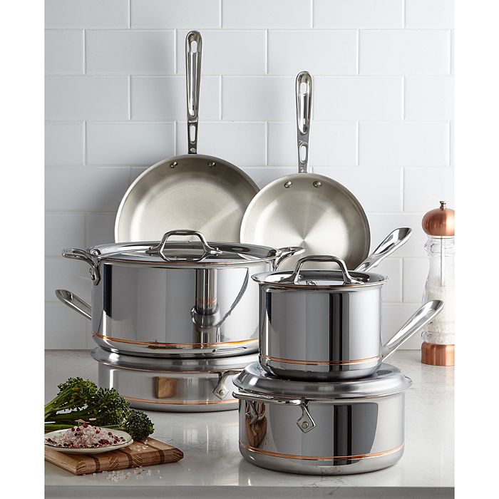 All-Clad - Copper Core 5-Ply Bonded 10-Piece Cookware Set