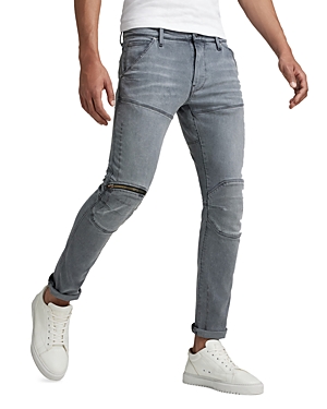 G-star Raw 5620 3D Zip Knee Skinny Fit Jeans in Sun Faded