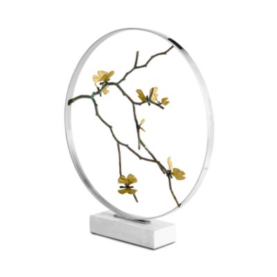 Butterfly Ginkgo 22" Moon Gate Sculpture