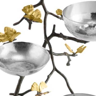 Butterfly Ginkgo Triple Bowl Set