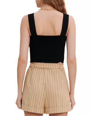 Maclyna Square Neck Crop Top