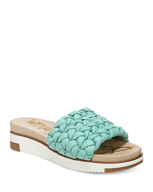 Sam Edelman Women's Ainslie Platform Slide Sandals In Rio Blue