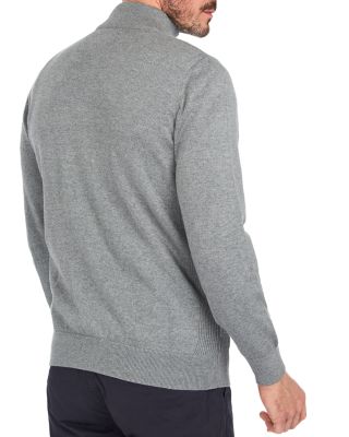 Cotton Half Zip Knitted Jumper