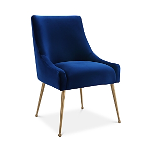 Tov Furniture Beatrix Velvet Side Chair In Navy