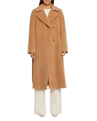 beige wool trench coat