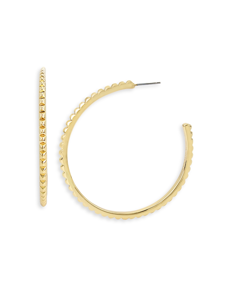 Shop Allsaints Studded Hoop Earrings In Gold