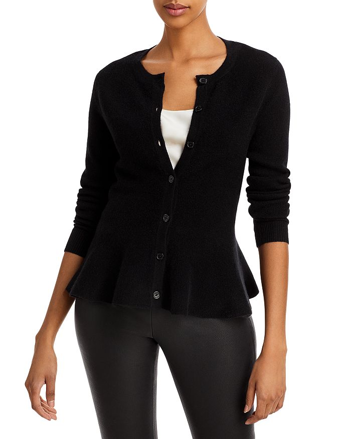 C By Bloomingdale S Cashmere Peplum Cardigan 100 Exclusive Bloomingdale S