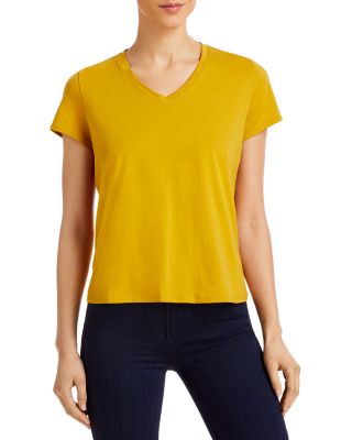 Eileen Fisher V Neck Organic Cotton Tee 