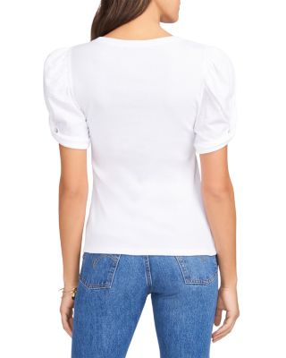 Puff Sleeve Cotton Tee