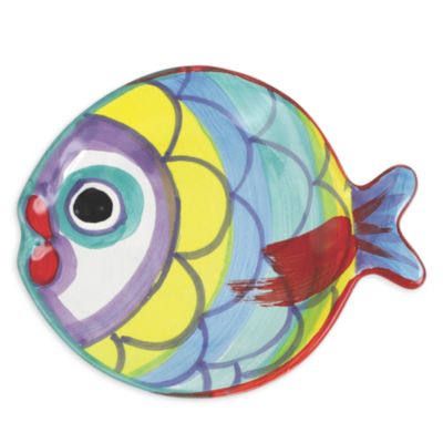 VIETRI - Pesci Colorati Figural Fish Canape Plate
