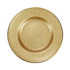 Shop Vietri Metallic Glass Salad Plate In Gold