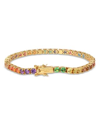 Rainbow Crystal Tennis Bracelet