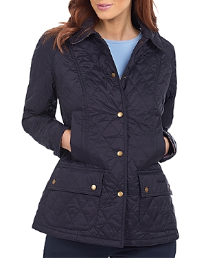 Barbour Beadnell Quilted Jacket In Navy