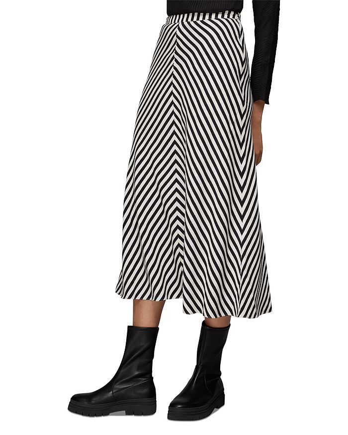 Striped diagonal skirt sales