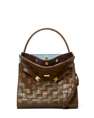 Tory Burch Lee Radziwill Leather Double Shoulder Bag Bloomingdale's