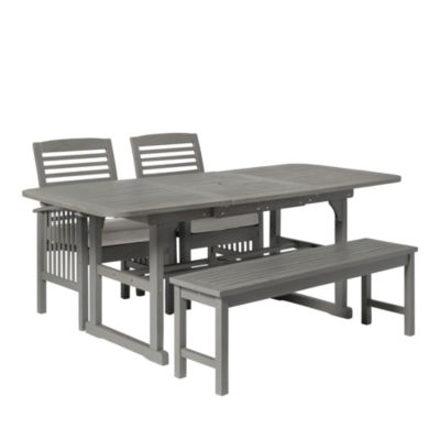 WALKER EDISON 4 Piece Classic Outdoor Patio Dining Set | Bloomingdale's