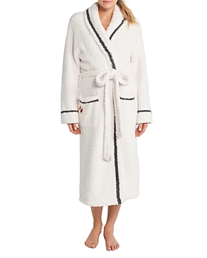 Barefoot Dreams Cozychic Classic Adult Mickey Mouse Robe In Cream Carbon