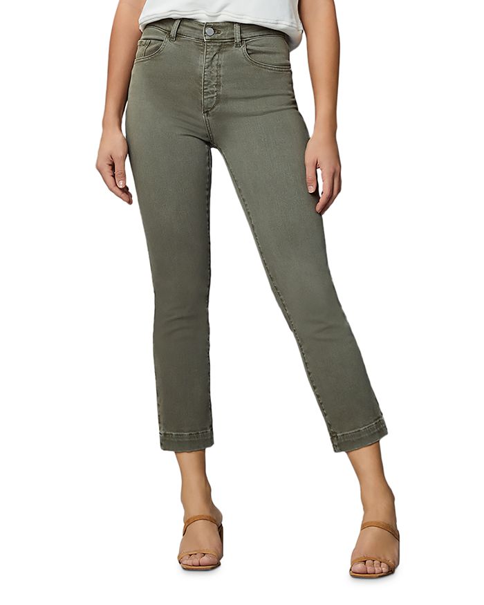 DL1961 Patti Straight Vintage Jeans in Army | Bloomingdale's
