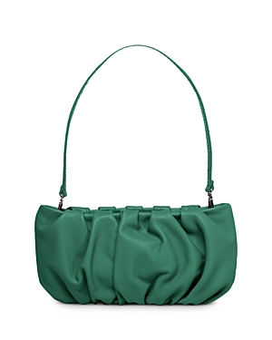 Staud Bean Small Leather Handbag In Coastal