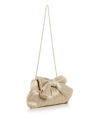 Rayne Small Pleated Bow Frame Clutch