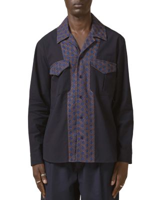 トップス 22ss NICHOLAS DALEY EMBROIDERY SHIRT Nicholas Daley Embroidery Regular Fit Shirt | Bloomingdale's