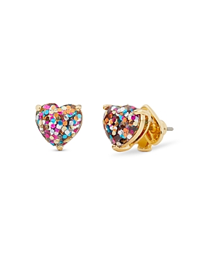 KATE SPADE KATE SPADE NEW YORK MY LOVE SPARKLE HEART STUD EARRINGS