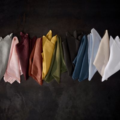 Linen Sateen Napkins, Set of 4