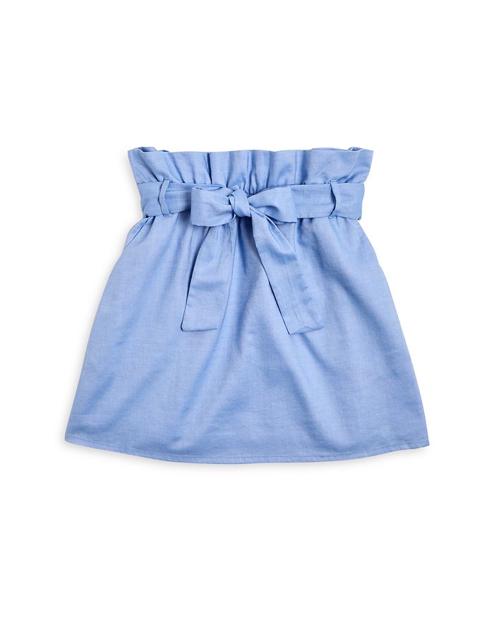 AQUA - Girls' Belted Paperbag Waist Skirt- Big Kid